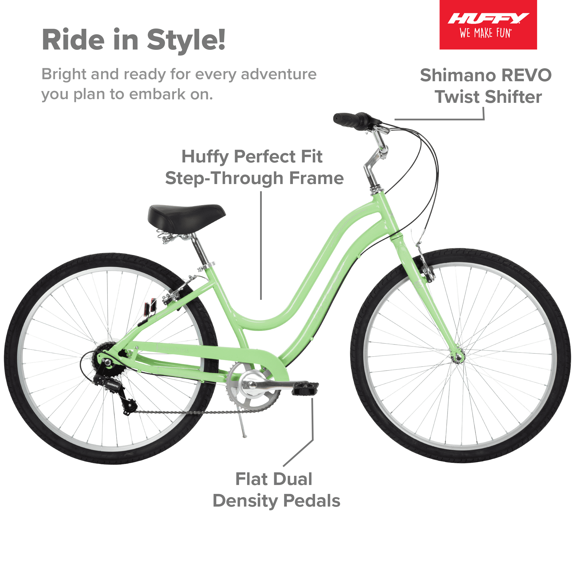 27.5 In. Parkside Women's Comfort Bike with Perfect Fit Frame. Mint