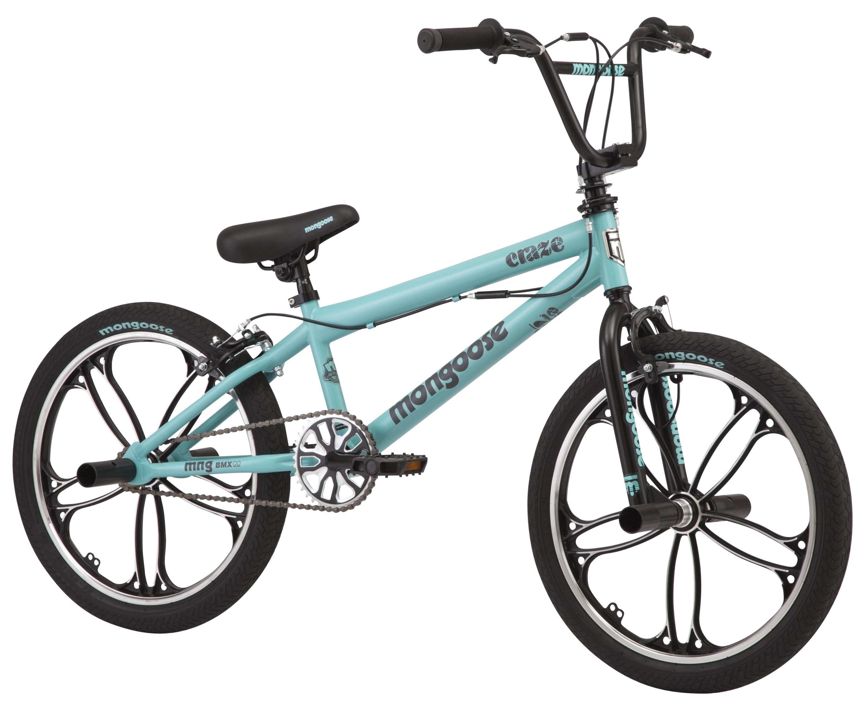 20 Craze BMX Kid's Bike. Ages 6+. Black & Mint