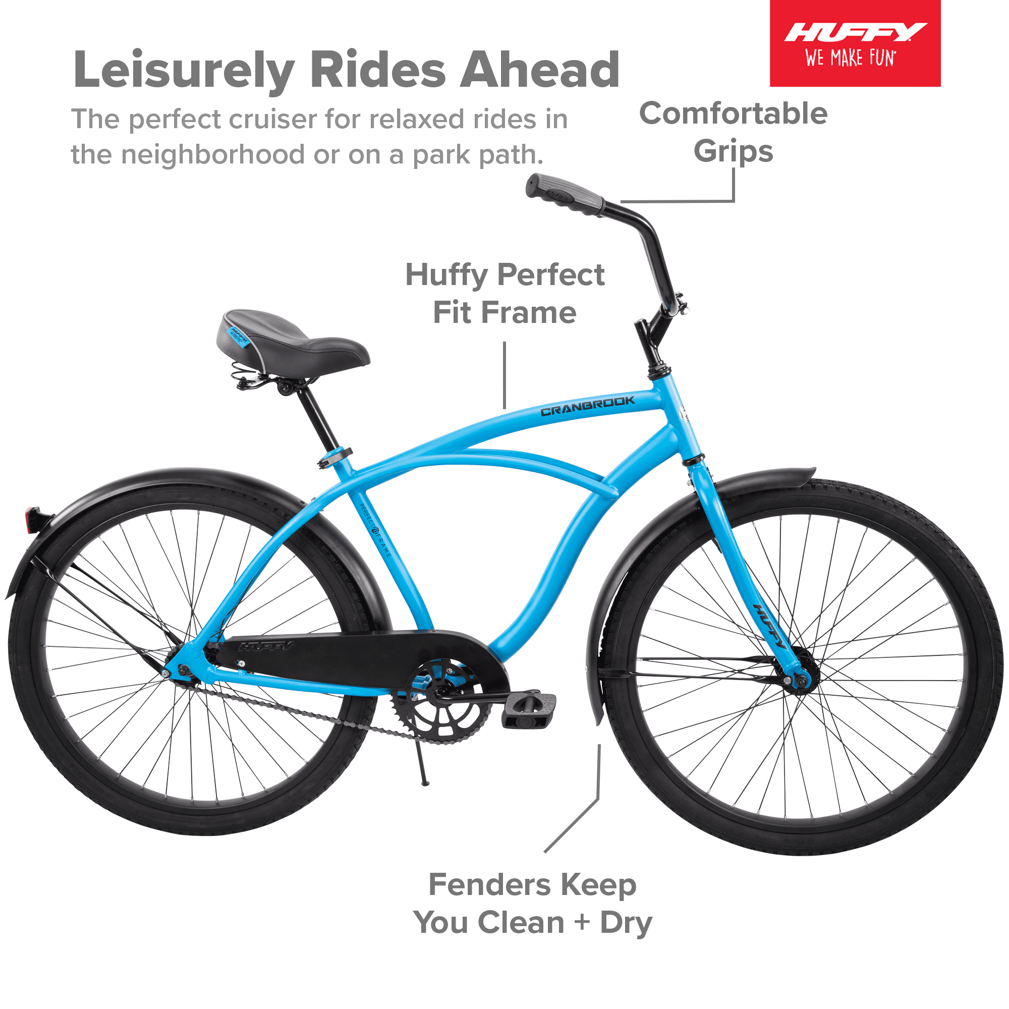 26 Cranbrook Men's Comfort Cruiser Bike. Matte Blue