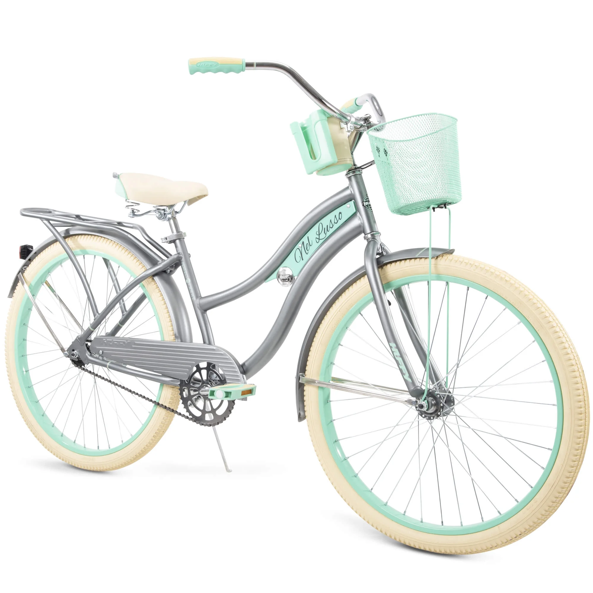 Huffy. nel Lusso Classic Cruiser Bike with Perfect Fit Frame. Women's. Light Blue. 26 - MadeInUSA